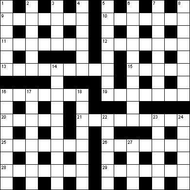 Mirroreyes Crossword Puzzles on Quick Crossword Puzzle  1013