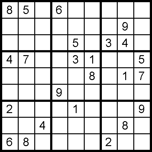 Mirroreyes Crossword Puzzles on Sudoku Puzzle  Puzzle  1359